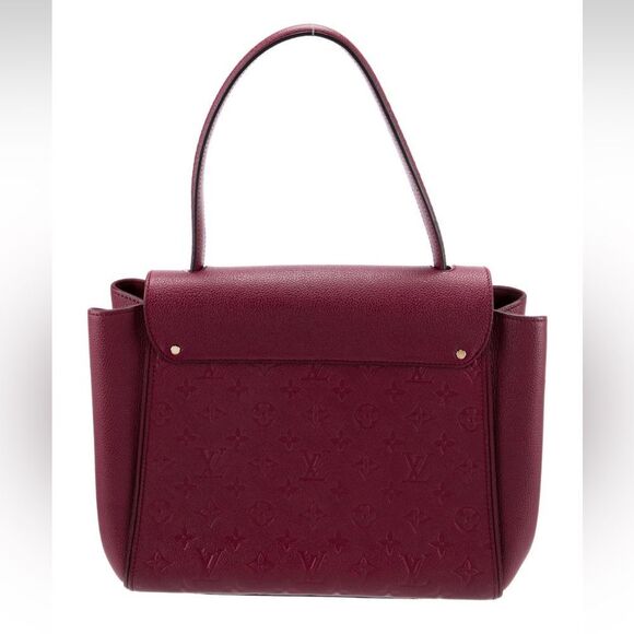 Auth Louis Vuitton Burgundy Monogram Empreinte Leather Trocadero Shoulder Bag NM - Picture 7 of 10
